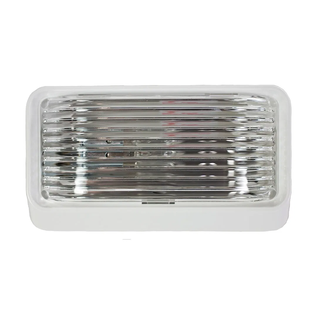 20672 – ARCON Porch Light, LED Bulb Uses Replacement Bulb 1003 12 Volt Clear Lens White Base 1 Per Card Without Switc...